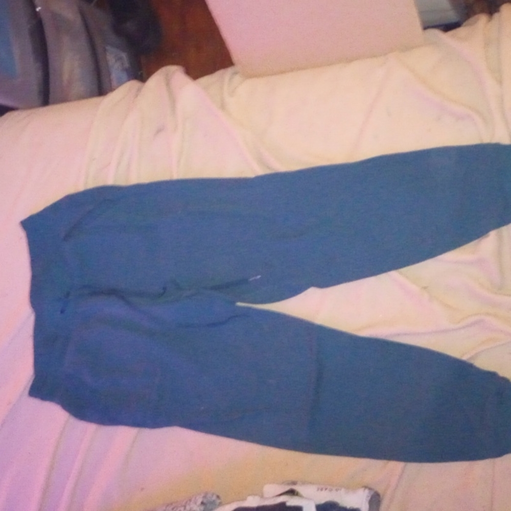 green sweatpants